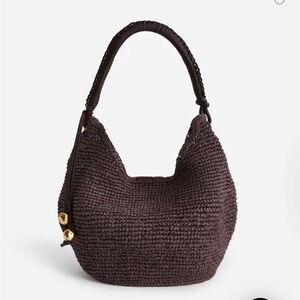 Madewell Carmen Straw Bag Chocolate Raisin